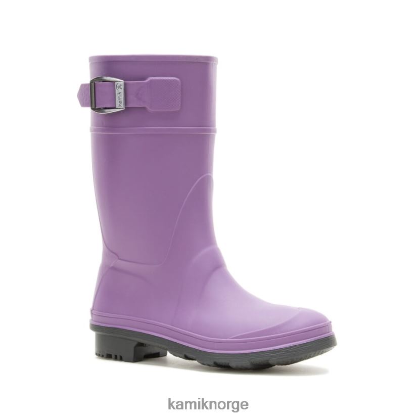 støvler Kamik regndråper aubergine barn T20H00199
