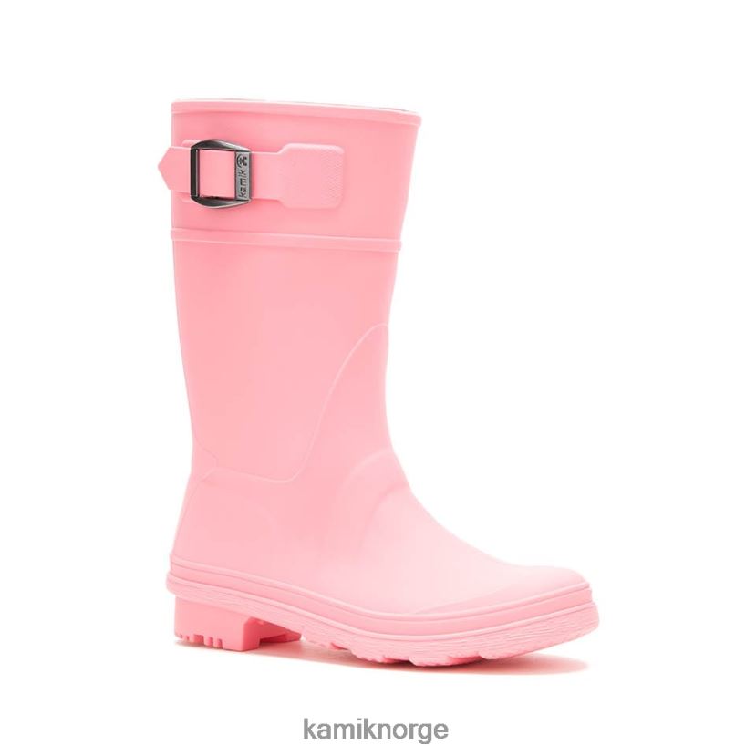 støvler Kamik regndråper rosa barn T20H00203