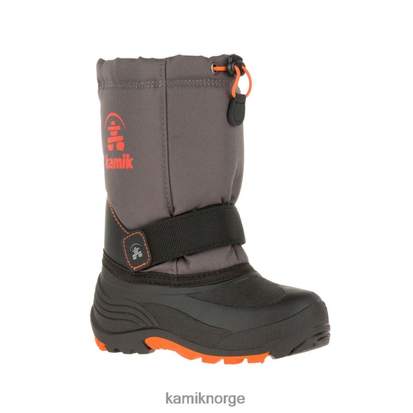 vinterstøvler Kamik rakett kull/flamme barn T20H00288