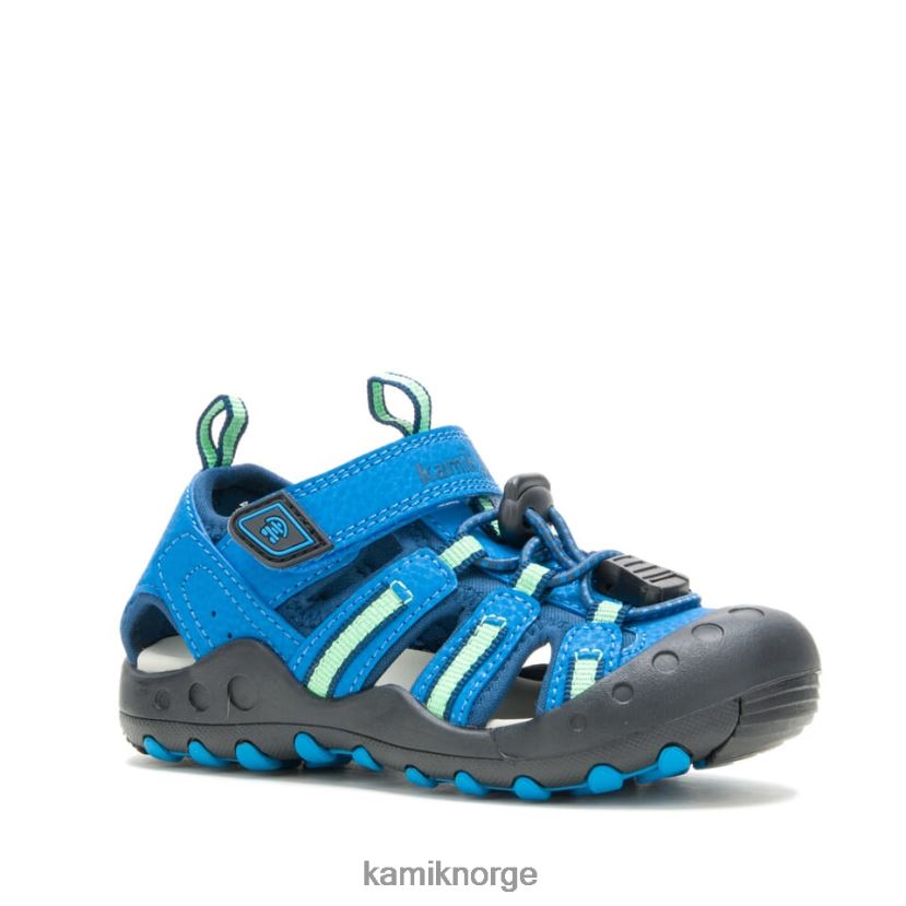sandaler Kamik krabbe blå grønn småbarn T20H00389