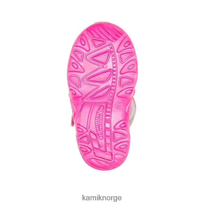 vinterstøvler Kamik snøbug 5 grå/rosa småbarn T20H00405
