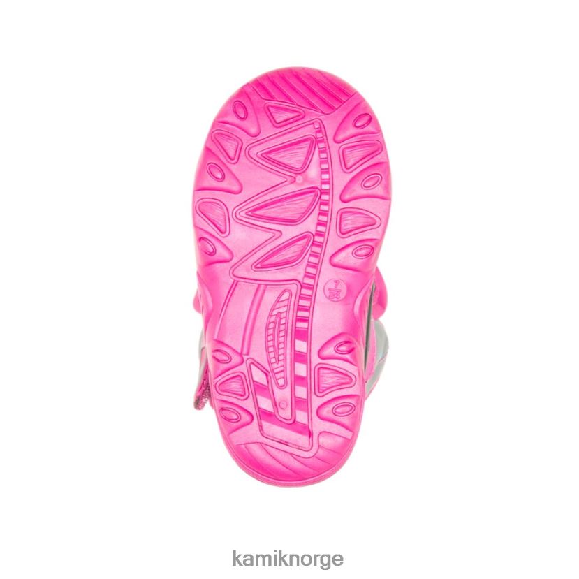 vinterstøvler Kamik snøbug 6 grå/rosa småbarn T20H00413